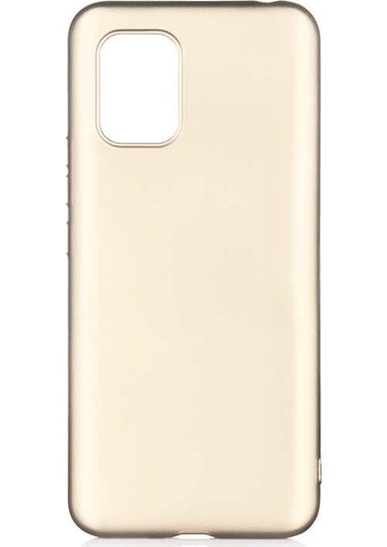 Xiaomi Mi 10 Lite Kılıf Mat Premium Silikon Kılıf Gold