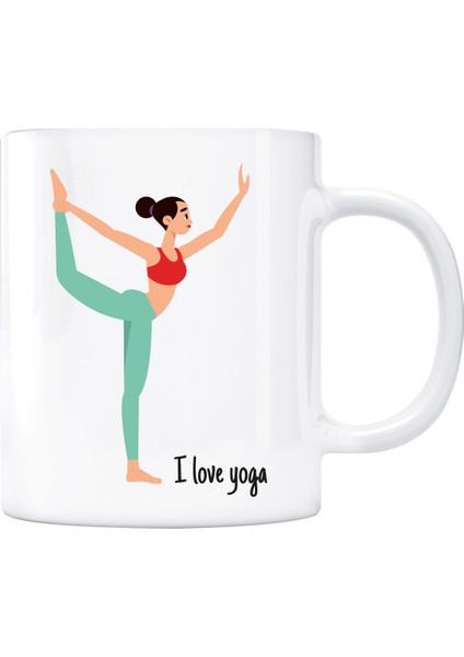 I Love Yoga Kupa Bardak - Model 7 modelleri
