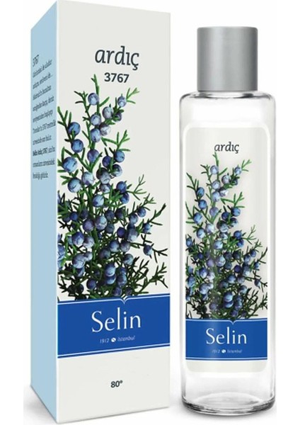 4 Adet Selin Ardıç Kolonya 200 ml Pet Şişe 80 Derece