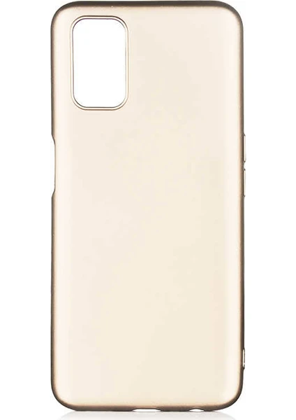 Tekno Grup Oppo A72 Kılıf Mat Premium Silikon Kılıf Gold