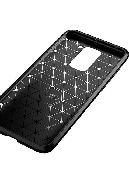 Xiaomi Redmi Note 9 Kılıf Karbon Desenli Lux Negro Silikon Siyah + Tam Kaplayan 5D Cam Ekran Koruyucu fırsatları