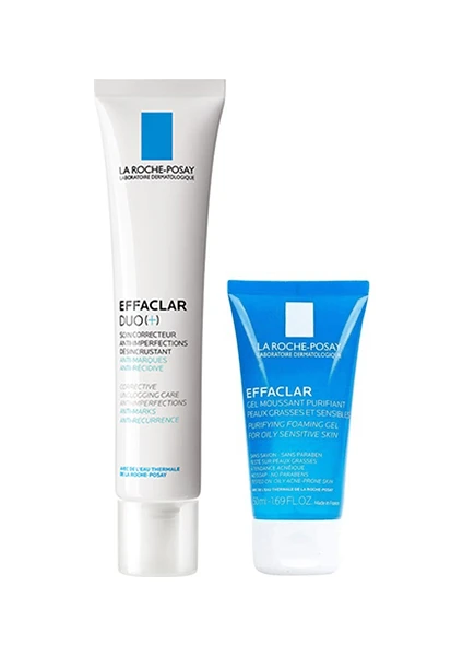 La Roche Posay Effaclar Duo 40 ml Krem + Effaclar Jel 50 ml Set