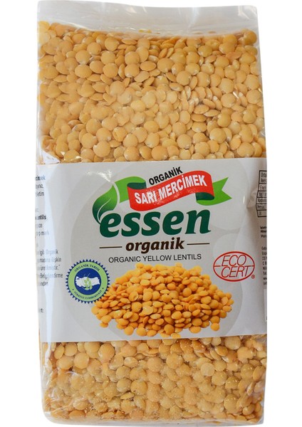 Organik Sarı Mercimek 500 gr