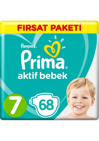 Bebek Bezi 7 Beden Fırsat Paketi 15+ Kg (2*34) 68