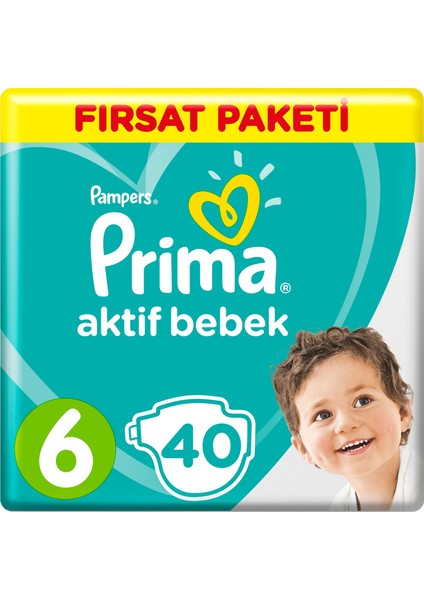 Bebek Bezi 6 Beden Fırsat Paketi 13-18 Kg 40