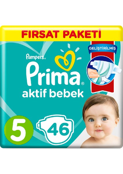 Bebek Bezi 5 Beden Fırsat Paketi 11-16 Kg 46