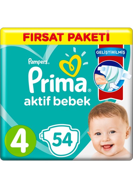 4 Beden Bebek Bezi Fırsat Paketi 7-14 Kg 54