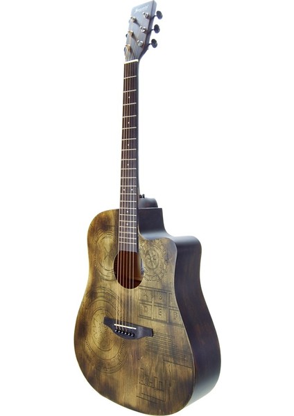 Akustik Gitar Otantik Kahve SGA41BR