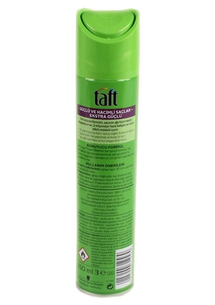 Saç Sprey 250ml Volume Hacim (Yeşil) No:3