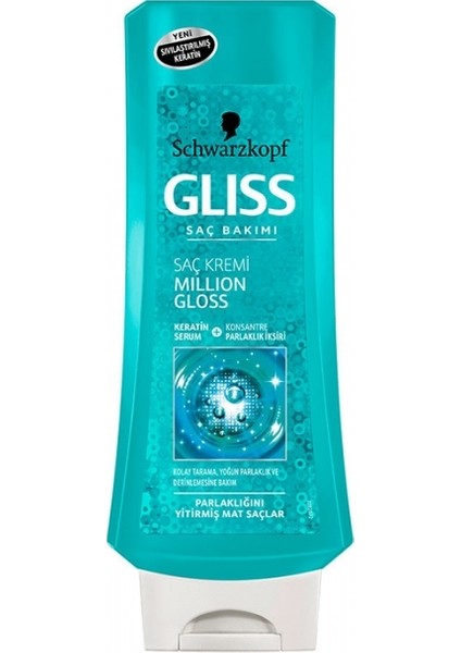 Saç Kremi 360ml Million Gloss(Parlaklık)-6'lı Koli