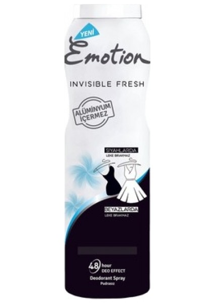 Deo. Women Invısıble Fresh (Pudrasız) 150ml-6'LI Paket