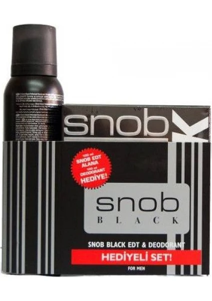 For Men Black Edt 100ml+DEODORANT 150ml (Siyah-Adet)