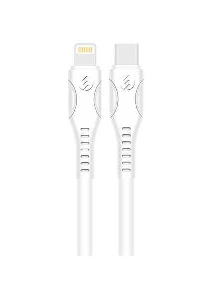 SW-C1110X 1 x USB + 1 x Type-C 18W PD Kablo Hızlı Beyaz Ev Şarj Adaptör