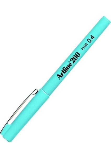 200 Fineliner İnce Uçlu Yazı ve Çizim Kalemi 0.4 mm Açık Mavi