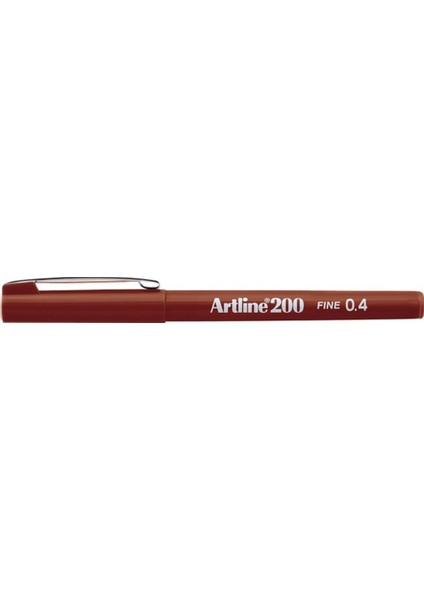 200 Fineliner İnce Uçlu Yazı ve Çizim Kalemi 0.4 mm Kahverengi