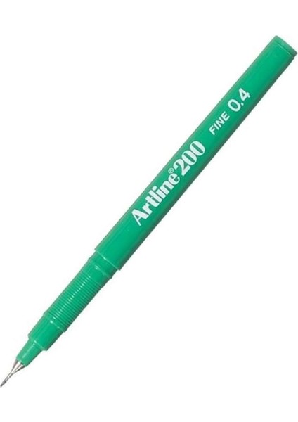 200 Fineliner İnce Uçlu Yazı ve Çizim Kalemi 0.4 mm Yeşil