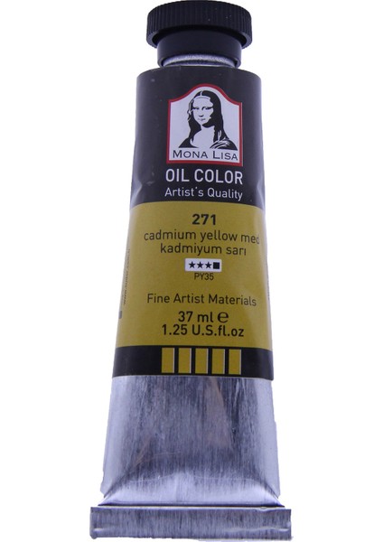 271 Yağlı Boya 37 ml Kadmiyum Sarı