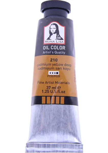 Mona Lisa 210 Yağlı Boya 37 ml Kadmiyum Sarı Koyu