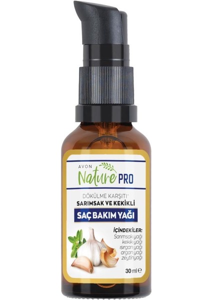 Nature Pro Sarımsak ve Kekikli Saç Bakım Yağı 30 ml