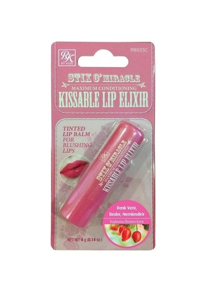 Ruby Kisses Stix O'miracle Lip Kuşburnu Dudak Nemlendiricisi 4 gr