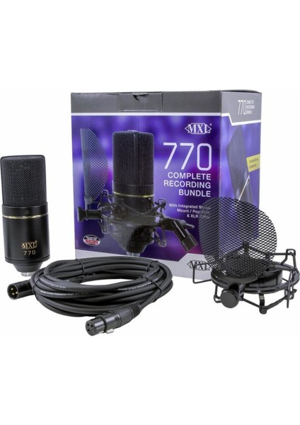 770 Complete Bundle (Vokal, Enstrüman, & Podcast Için Kondenser Mikrofon)