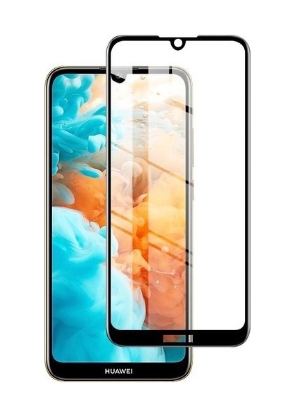 Huawei Y6 2019 Tam Kaplayan 9H Fiber Nano Ekran Koruyucu Siyah