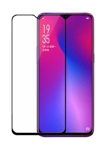 Oppo A5/A9 2020 Tam Kaplayan 9H Fiber Nano Ekran Koruyucu Siyah