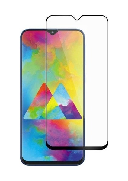 Samsung Galaxy A30S Tam Kaplayan 9H Fiber Nano Ekran Koruyucu Siyah