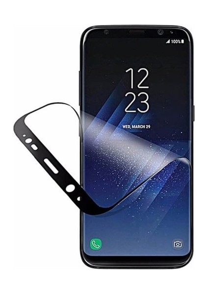 Tekno Grup Samsung Galaxy S10 Lite (A91) Tam Kaplayan 9H Fiber Nano Ekran Koruyucu Siyah