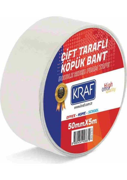 Çift Taraflı Köpük Bant 50 x 5 mm