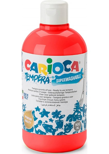 Carıoca Süper Yıkanabilir Parmak Boya - Kırmızı