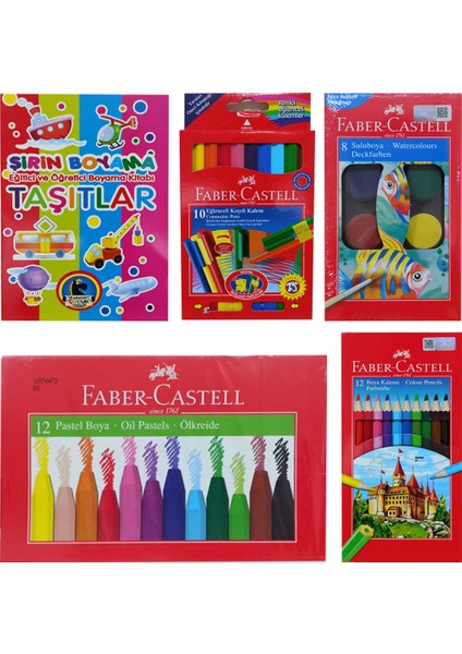 Kuruboya Pastel Boya Suluboya Keçeli Kalem Seti