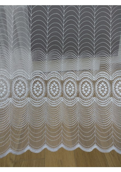 Brode Işlemeli Tül Perde 150 x 250 Normal Pile 1/2.5
