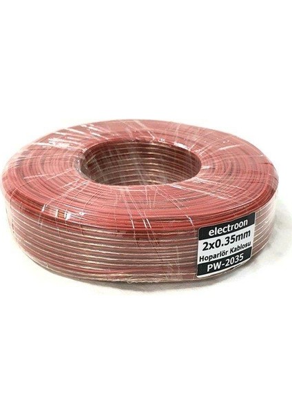 2X0.35MM Hoparlör-Devre Montaj Kablosu - 100M