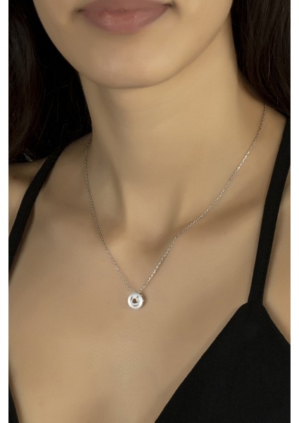 925 Ayar Gümüş Vav Temalı Kolye fiyatları