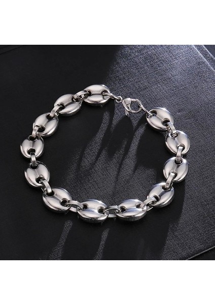 Kahve Çekirdeği Model Çelik Erkek Bileklik 8 mm fiyatları