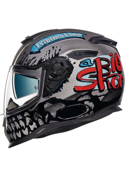 SX.100 Bıg Shot Gri Kask (Medium)