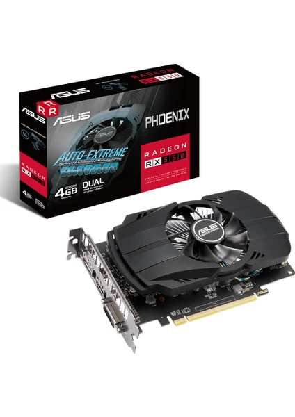 ASUS RADEON PHOENIX RX 550 4GB 128bit GDDR5 1183MHz DVI HDMI DP (PH-RX550-4G-EVO) EKRAN KARTI