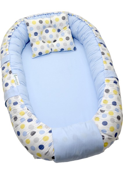 Berababy Babynest Renkli Puantiye Model Bebek Yuvası