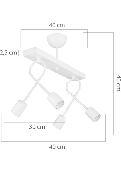 Burgaz Avize 4'lü Beyaz fiyatları