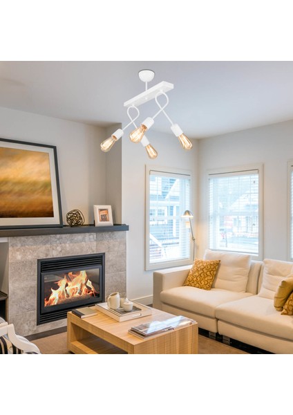 Burgaz Avize 4'lü Beyaz modelleri