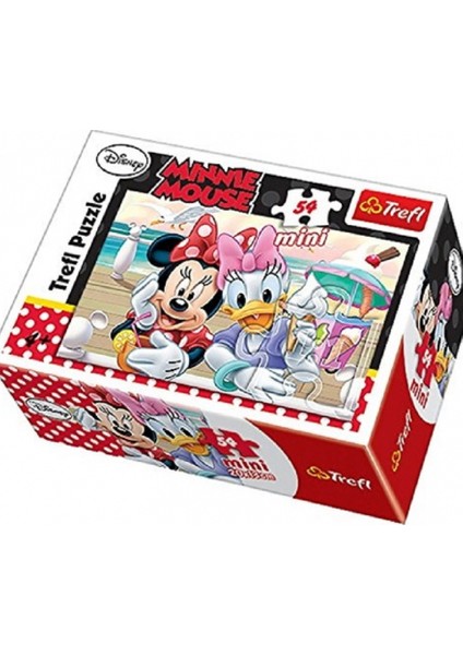 54 Parça Mini Puzzle Minnie Mouse