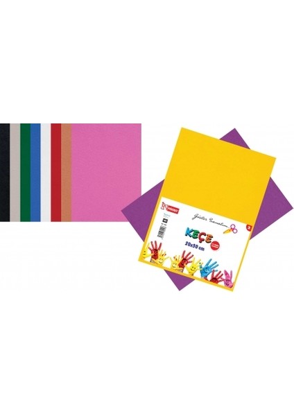 MİKRO KÇ-101 10 RENK KEÇE 20X30CM 10 LU