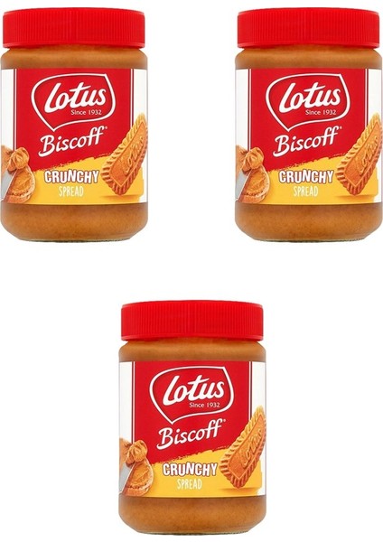 Biscoff Crunchy Sürülebilir Çıtır Parçacıklı Karamelize Bisküvi Ezmesi 3'lü 380 gr