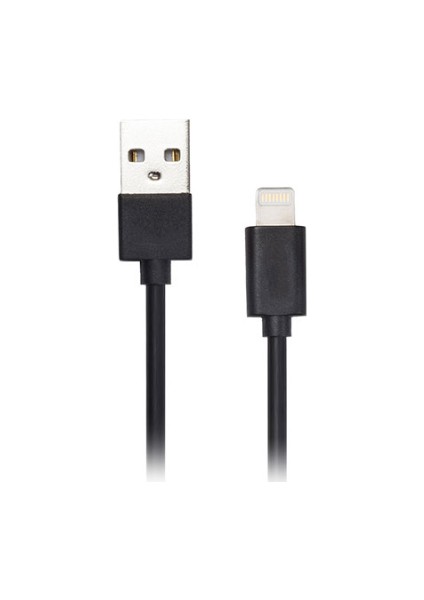 S-link SL-IP62 0.2 mt 2.4A USB to Lightning Siyah Data + Şarj Kablosu