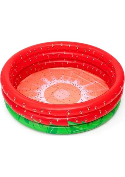 Çilek Desenli Bebek Çocuk Havuz 160 cm x 38 cm
