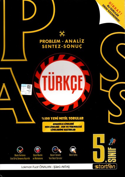 Pass 5. Sınıf Türkçe Yeni Nesil Soru Bankası