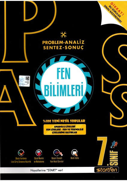 Pass 7. Sınıf Fen Bilimleri Yeni Nesil Soru Bankası