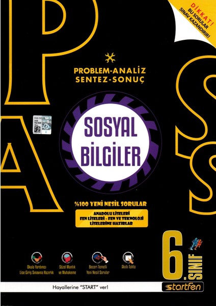 Pass 6. Sınıf Sosyal Bilgiler Yeni Nesil Soru Bankası