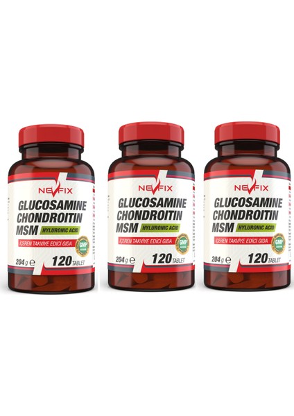 Glucosamine Chondroitin Msm 120 Tablet x 3 Kutu 360 Tablet